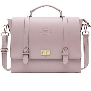 Pink Briefcase Laptop Bag